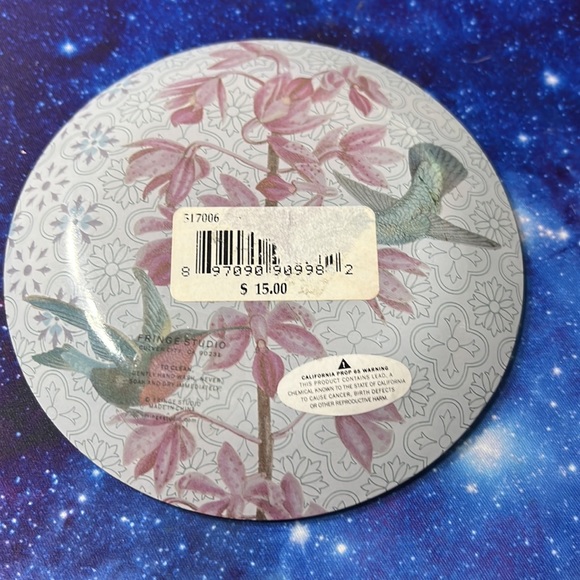 Fringe Studio Floral Humming Bird Trinket Dish - Picture 2 of 4